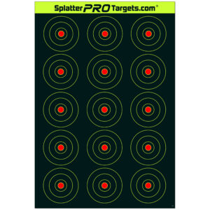 15 Up Bullseye Splatter Target – 12 x 18