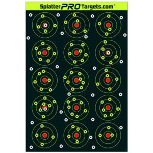 15 Up Bullseye Splatter Target – 12 x 18