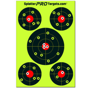Multi Bullseye Splatter Target – 12 x 18